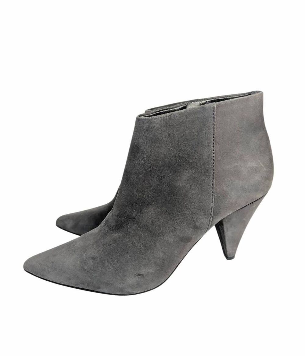 Vince Camuto Adriela Gray nubuck leather cone heel pointed toe booties womens 8